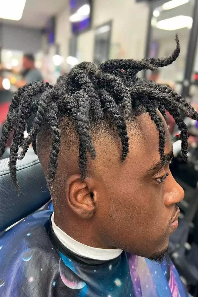 Long Twist Out Hair For Men