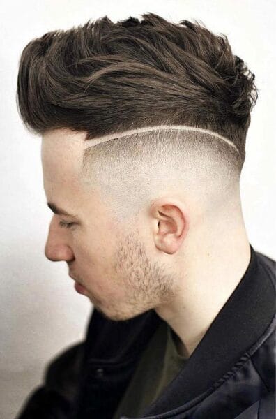 Side swept Men's Haircuts for Receding Hairlines