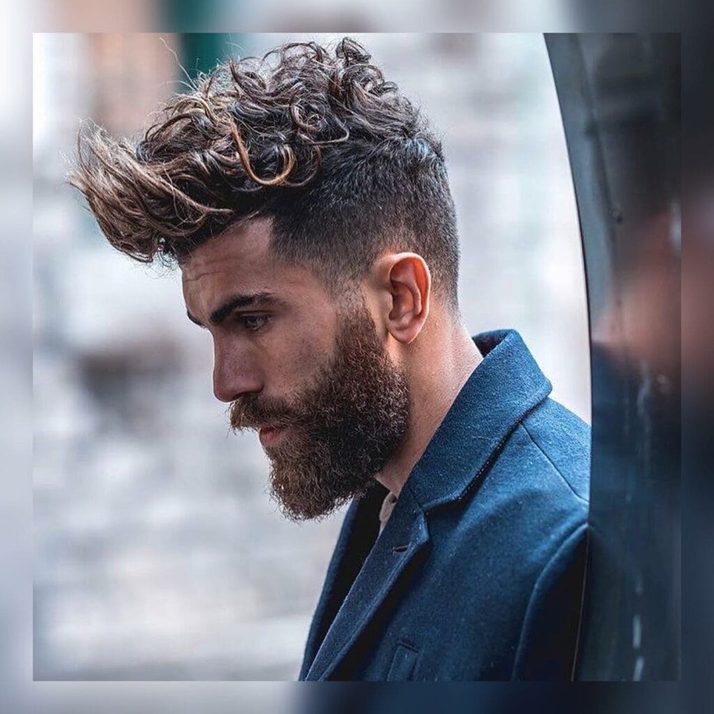 dense Curly Hairstyles for Men