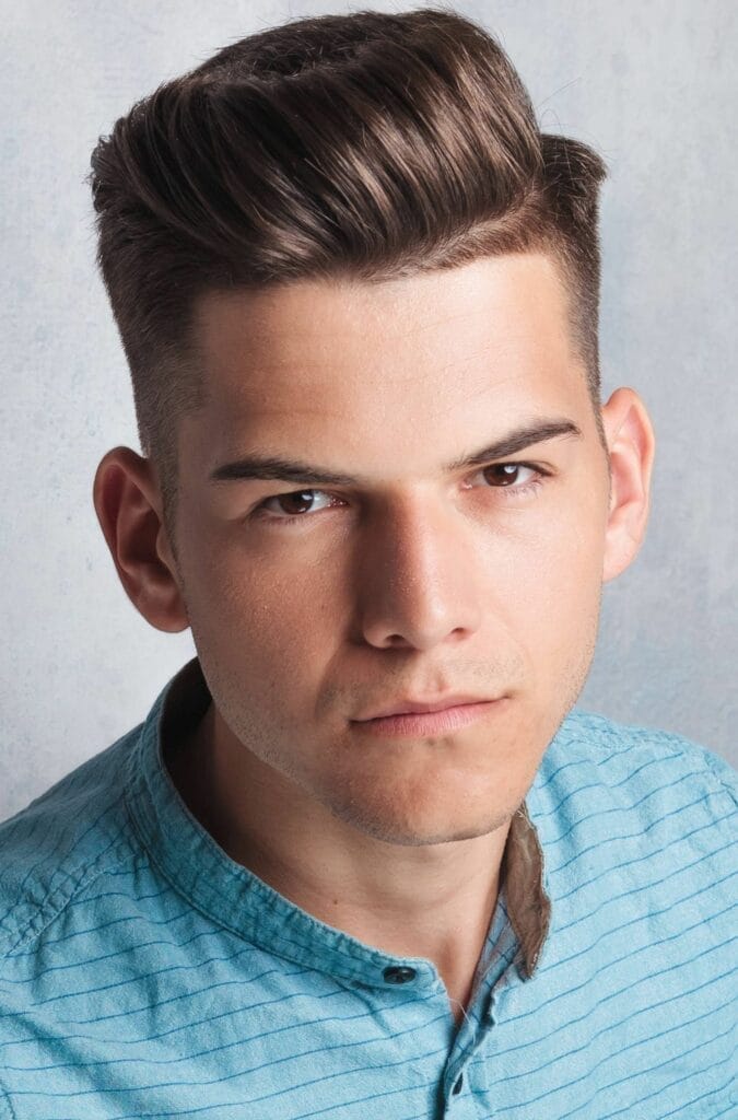 Haircuts For Men With Thick Hair Masculine Hairstyle Ideas 1 Upright Hairstyle for Thick Hair