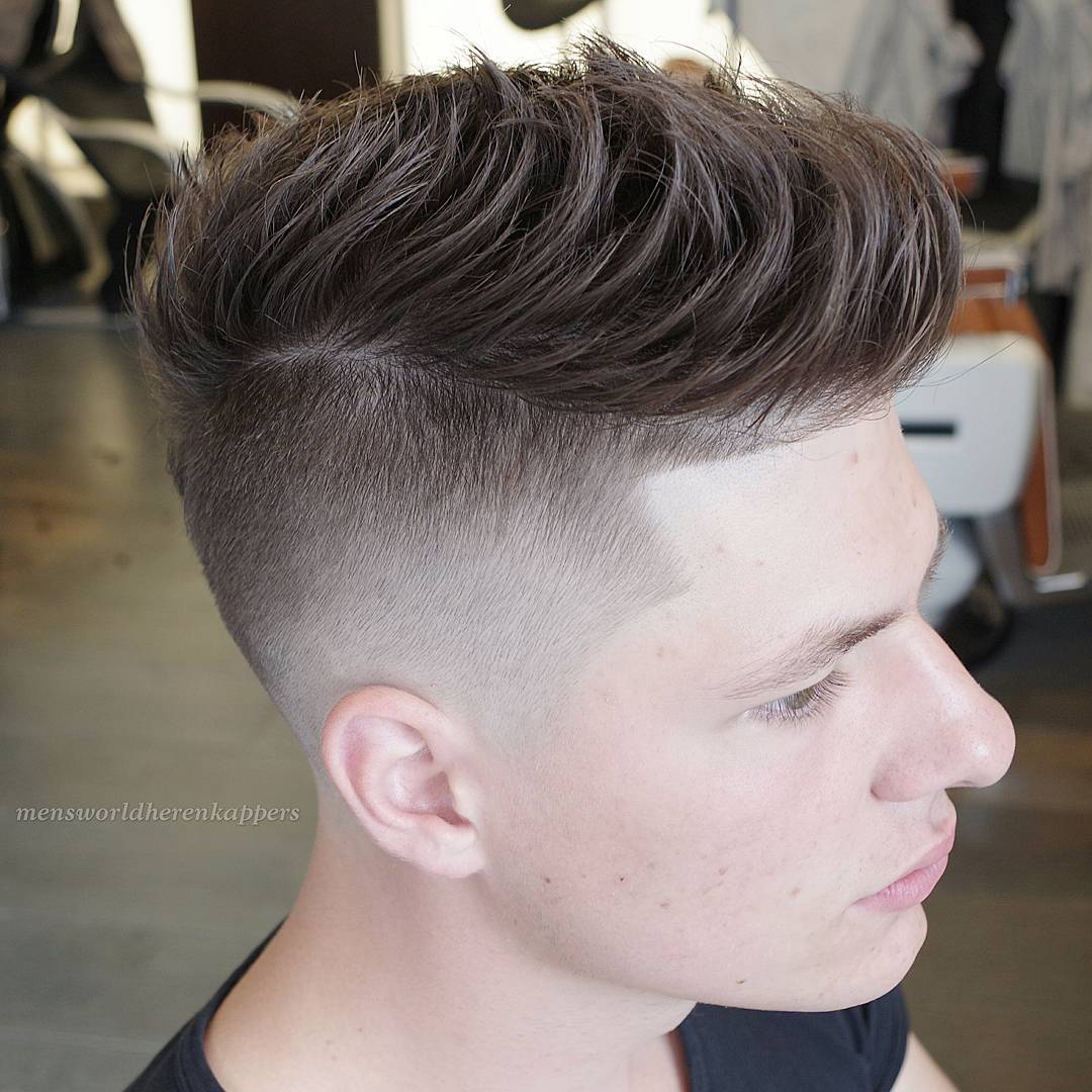 shaved sides haircut for men