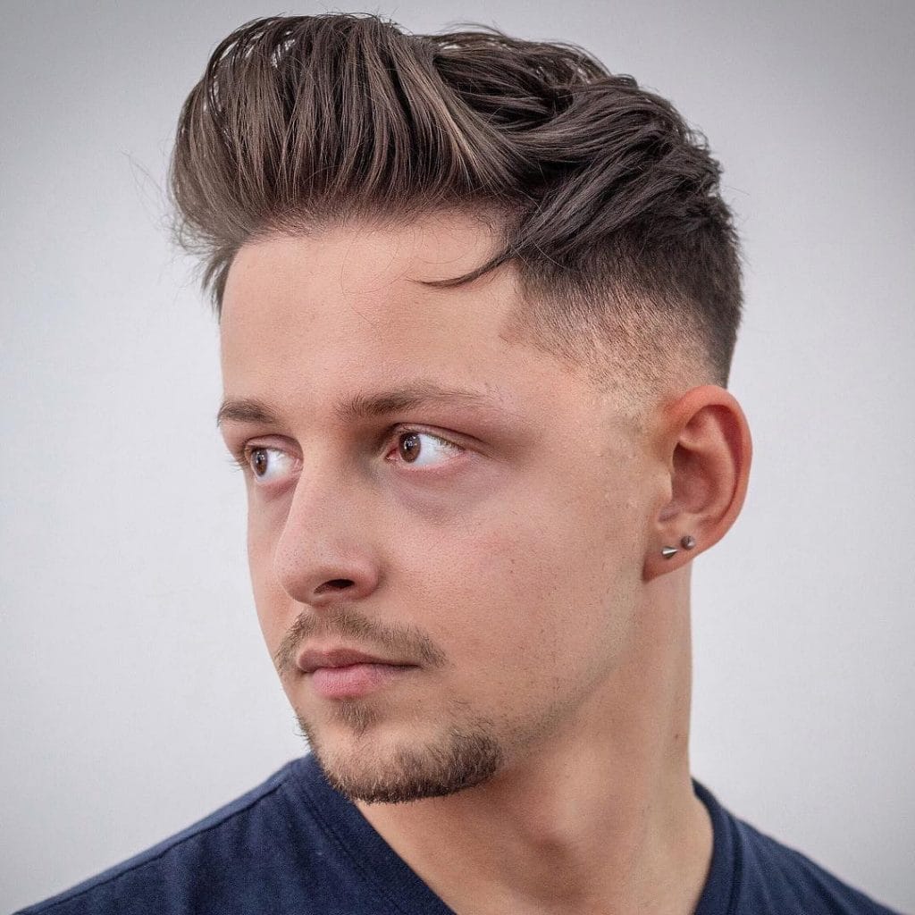 Messy Quiff Haircut For Men With Thin Hair