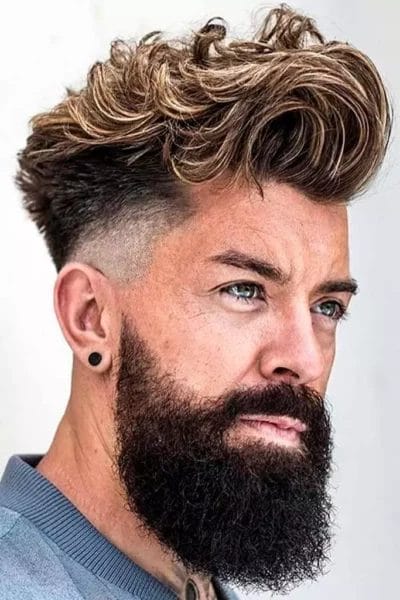 Burst Fade with Frosted Tips