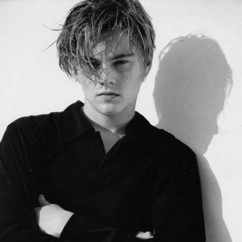Asymmetrical Bangs Leonardo DiCaprio Hairstyles