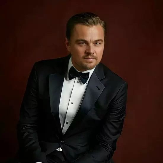 Middle Part Leonardo DiCaprio Hairstyles