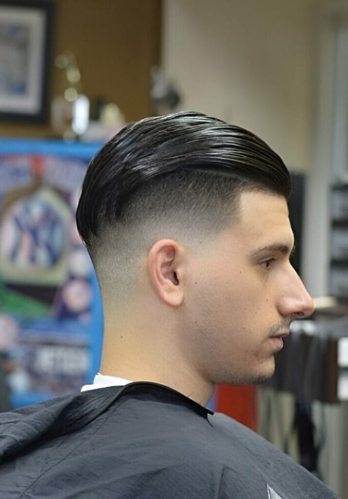18 Stylish Men's Bob Haircut For the Modern Man 18 Swept-Back Volume