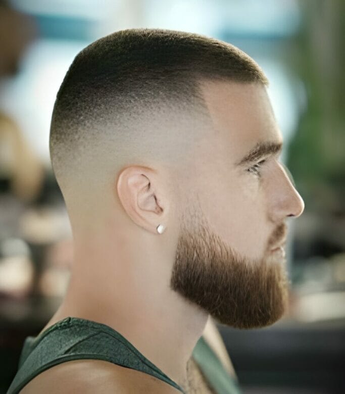 Military Haircut With Beard 1 Discover the Hottest Trend in Men's Skin Fade Haircuts