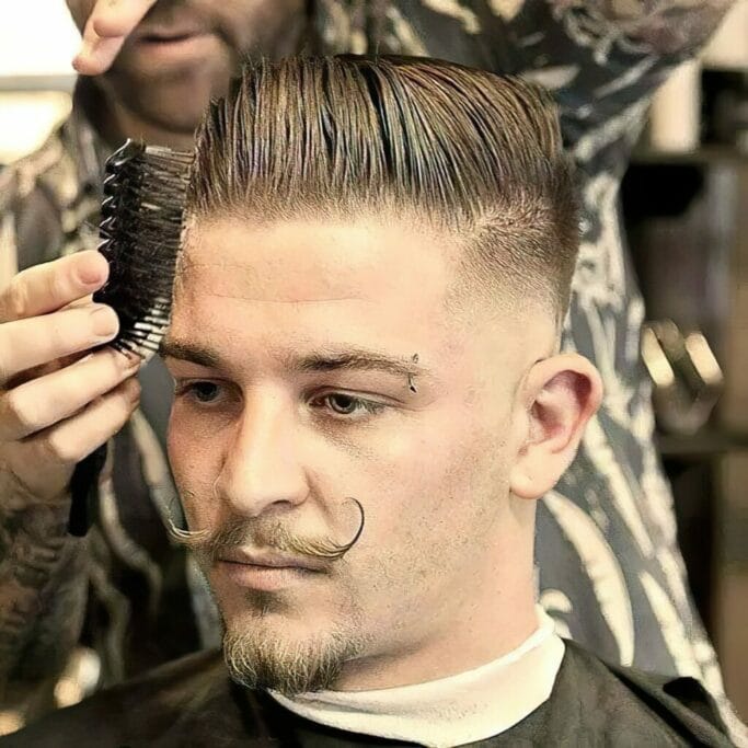 Mid Fade Dapper Hairstyle