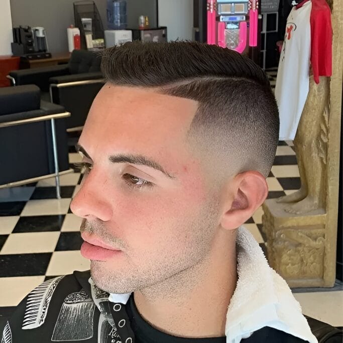 Hard Part Haircuts: 25 Sleek Hairstyles To Awaken Your Classy Self 4 Hard-Part-Haircuts: Crew Cut Hard Part