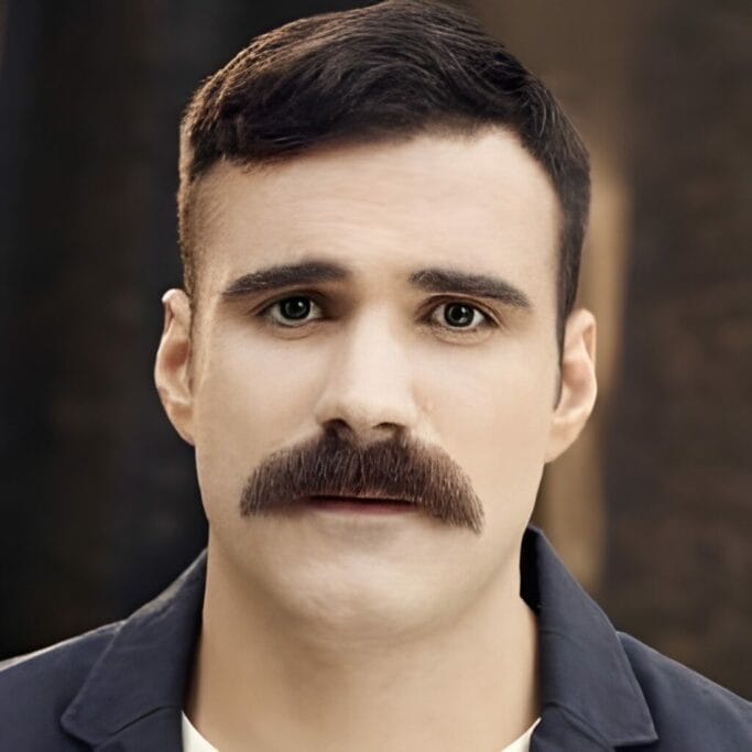 Mustache With Stubble 15 Perfect Manly Looks 20 The Pyramid Mustache