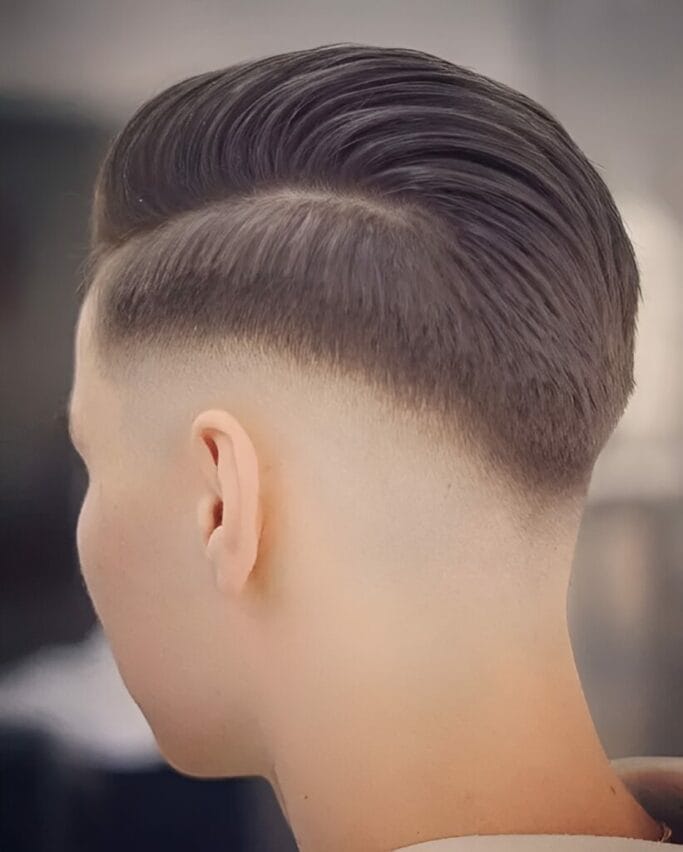 Hard Part Haircuts: 25 Sleek Hairstyles To Awaken Your Classy Self 12 Hard Part Haircuts: Subtle Pompadour