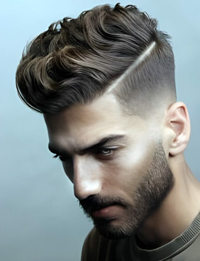 Hard Part Haircuts: 25 Sleek Hairstyles To Awaken Your Classy Self 17 Hard Part Haircuts: Elongated Strands Hard Part