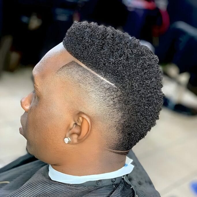 Hard Part Haircuts: 25 Sleek Hairstyles To Awaken Your Classy Self 23 Hard Part Haircuts: Afro Hard Part