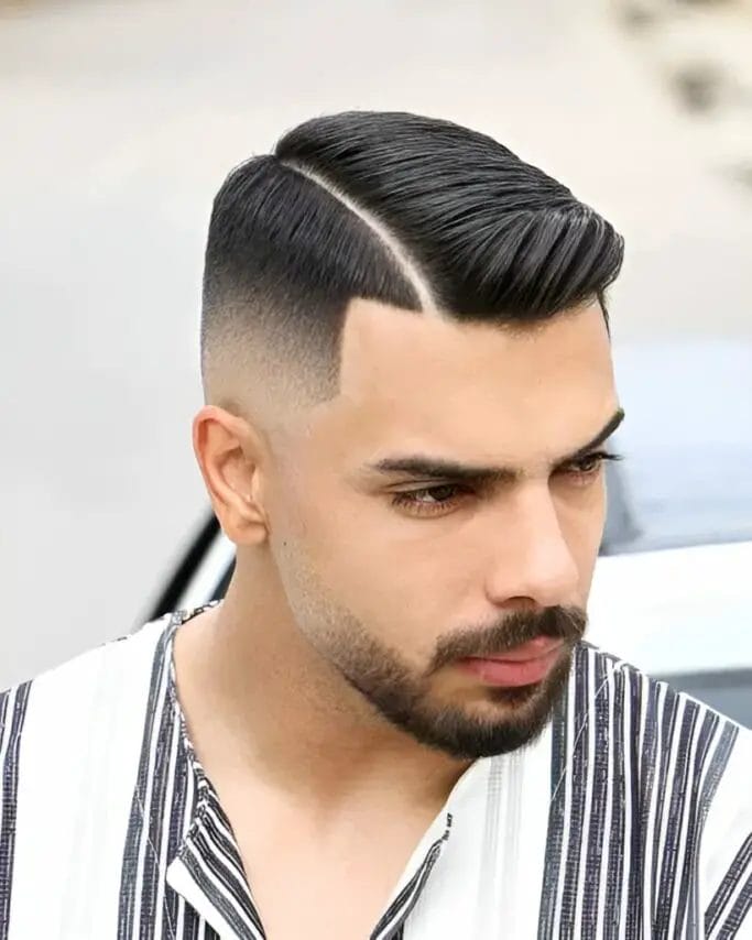 Hard Part Haircuts: Side Brushed Fade