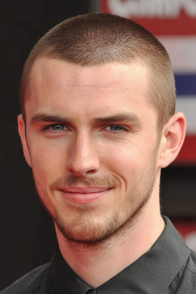 Buzz Cut Widows Peak Look 3 Best Buzz Cut Styles for a Sharp Widows Peak Look