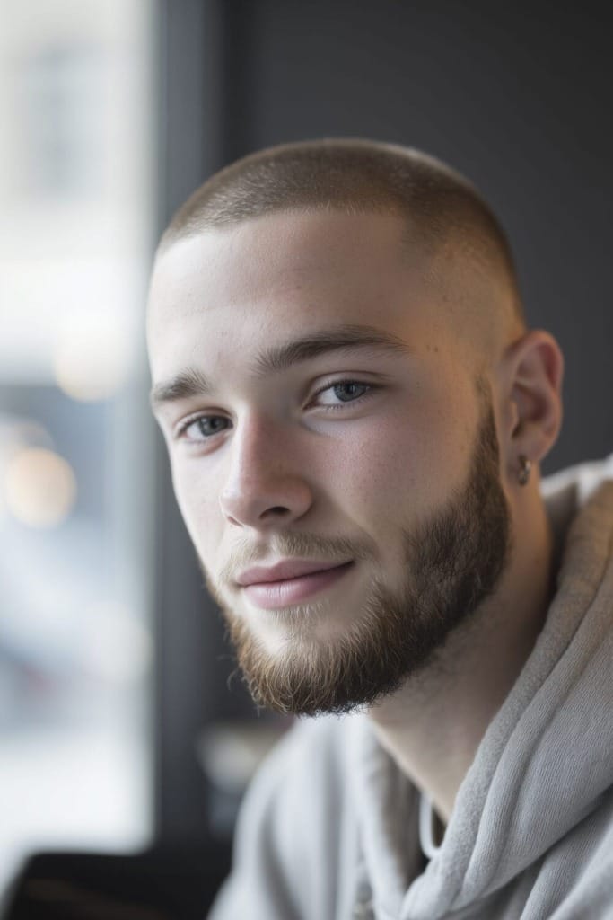 Buzz cut for Big foreheads 6 Best Buzz Cut Styles That Flatter a Round Face Shape