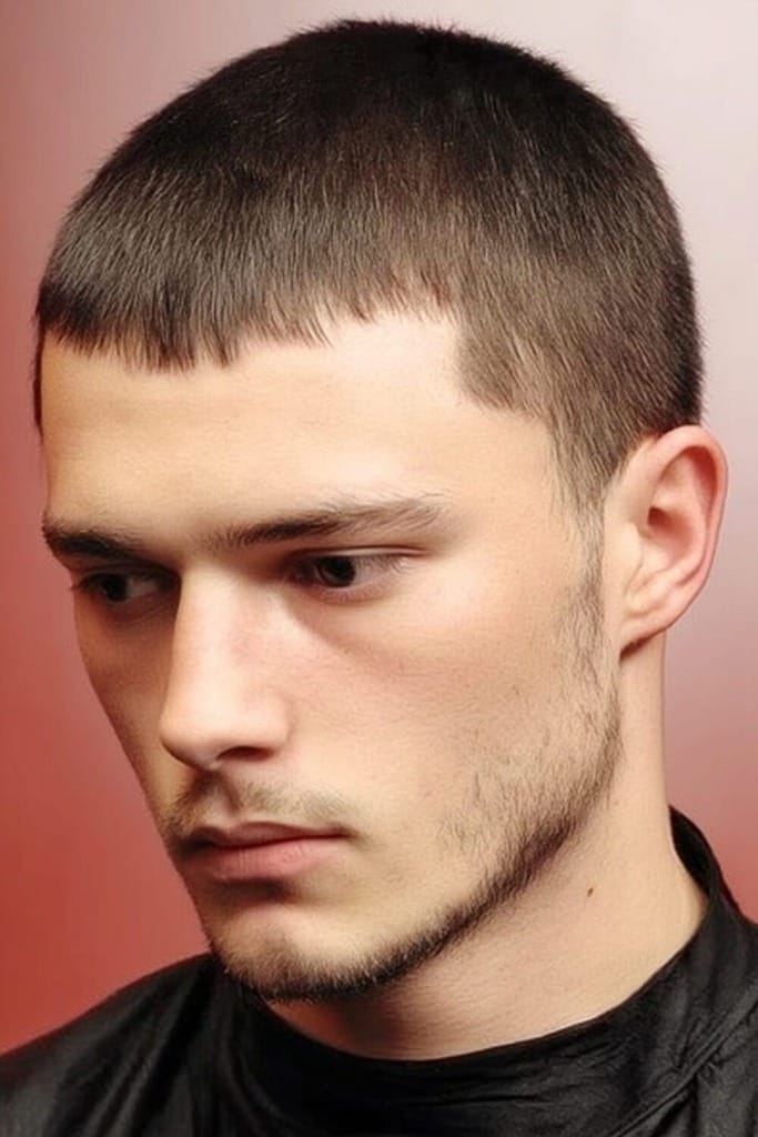 WIDOWS PEAK 11 Best Buzz Cut Styles for a Sharp Widows Peak Look