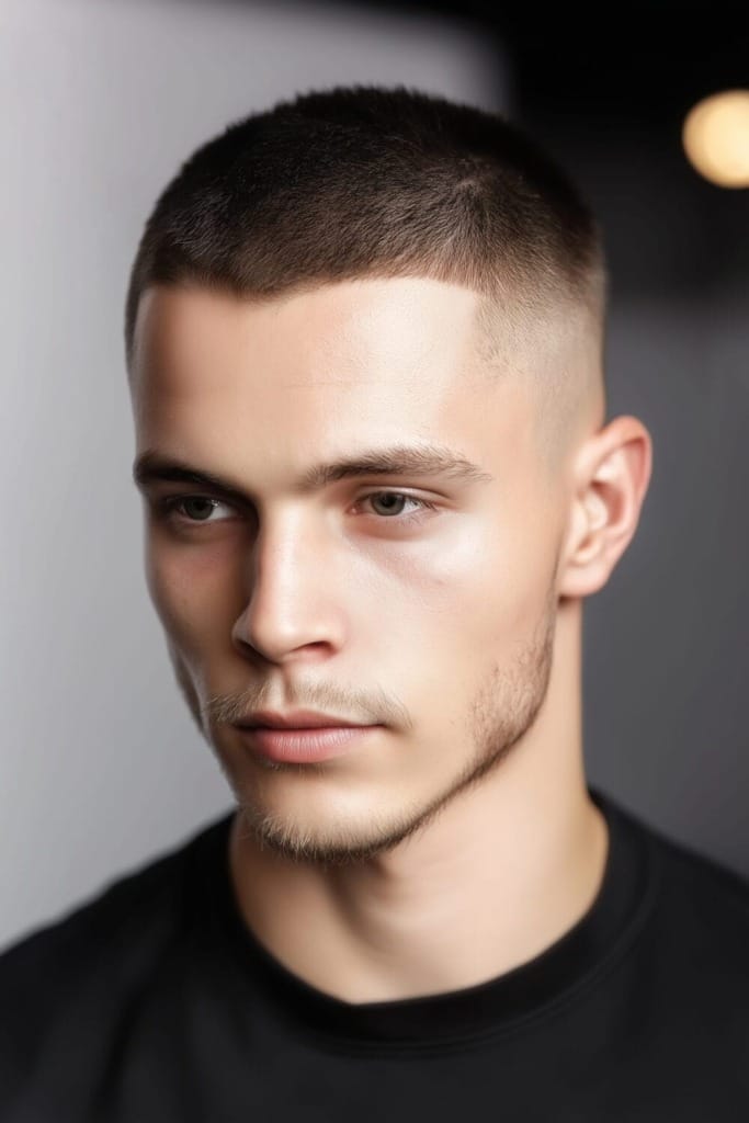 Widows Peak 14 Best Buzz Cut Styles for a Sharp Widows Peak Look