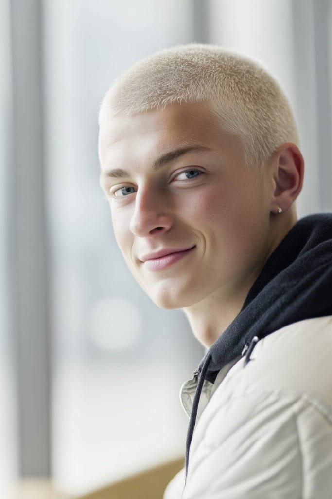 bleached buzz cut 10 Bleached Buzz Cut Ideas to Level Up Your Look Today