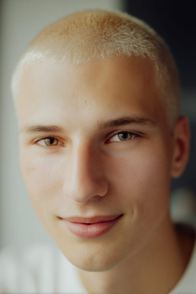 bleached buzz cut 19 Bleached Buzz Cut Ideas to Level Up Your Look Today