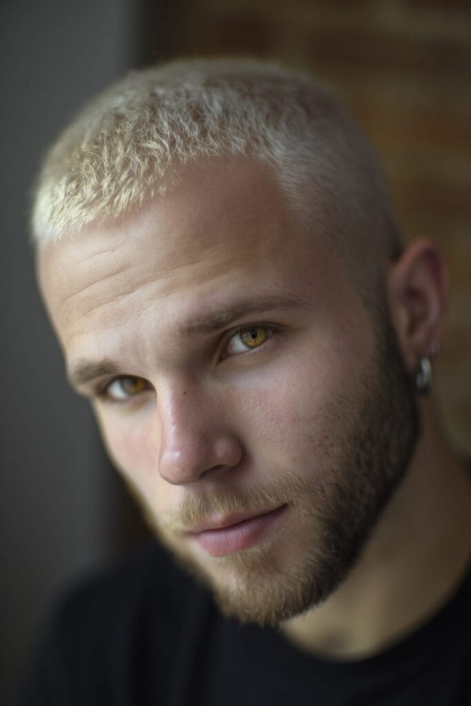 40 Unique Taper Fades For The Modern Man 12 bleached buzz cut 2 40 Unique Taper Fades For The Modern Man
