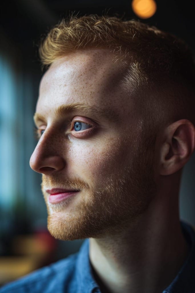 buzz cut ginger hair 1 Best Buzz Cut Styles for Ginger Hair That Turn Heads