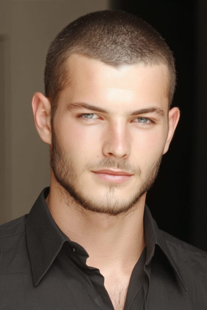 widows peak look 7 Best Buzz Cut Styles for a Sharp Widows Peak Look