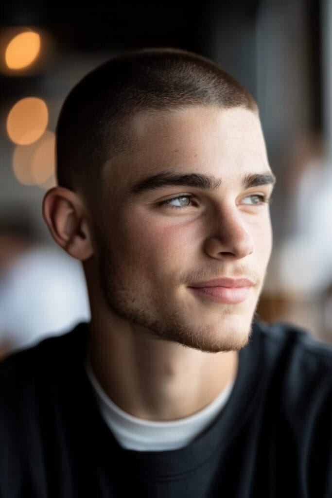 Buzz Cut withour Clippers at Home 9 Best Buzz Cut Styles That Flatter a Round Face Shape
