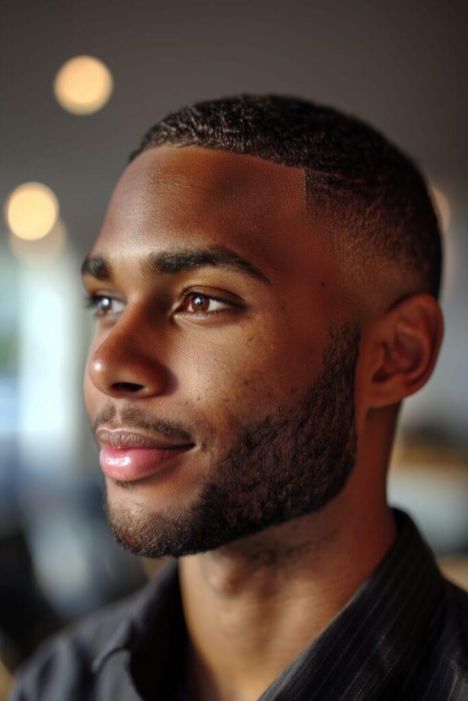 a man looking away from the camera